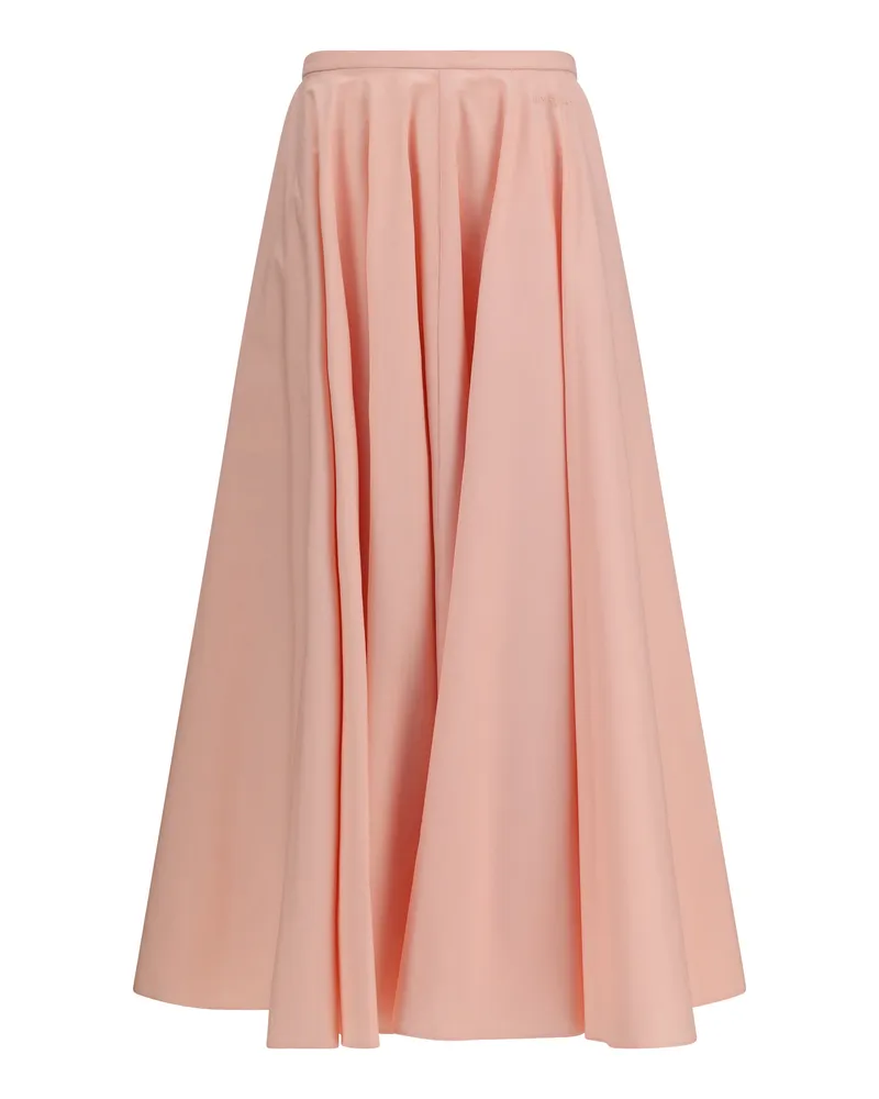 Givenchy Women's Skirt Long Circular Silk Pink Cotton Pink