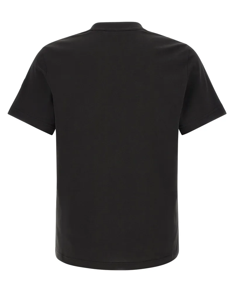 Moncler Logo-Print Cotton T-Shirt — Black Black