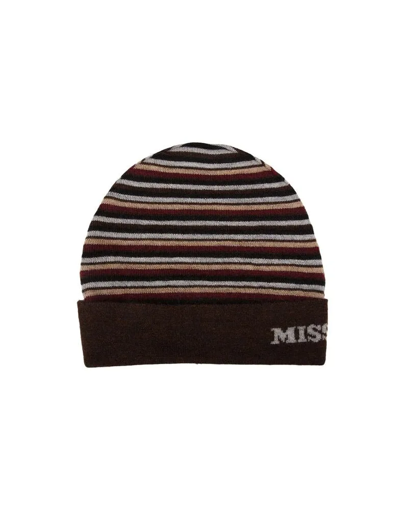 Missoni Women's Beanie Multicolor Wool Accessories Brown