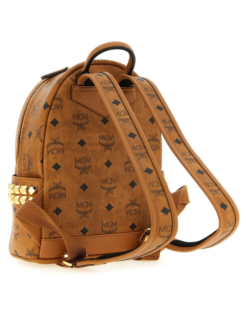 MCM Stark Backpack — Cognac Cognac