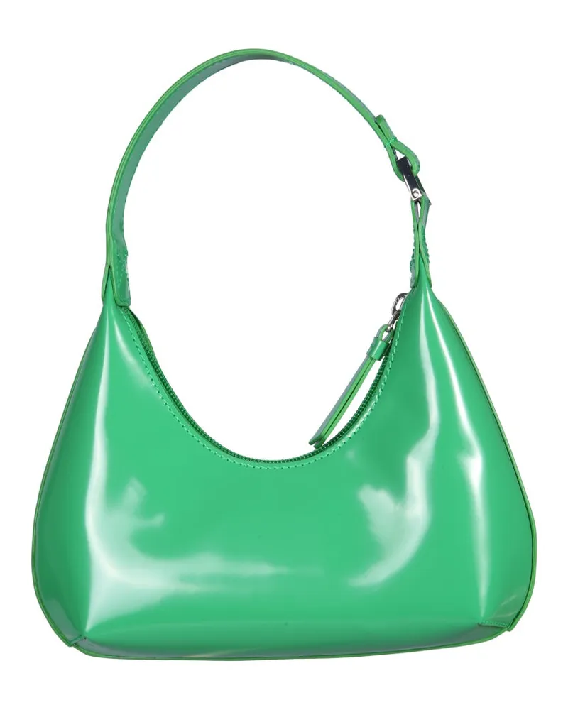 by FAR Women's Mini Amber Shoulder Bag Green Leather Green