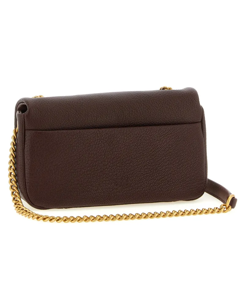 Pinko Love Birds Shoulder Bag — Brown Brown