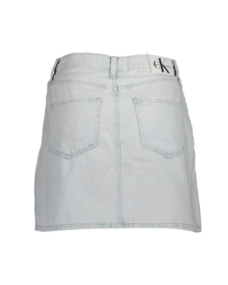 Calvin Klein Washed Denim Skirt — Blue Blue