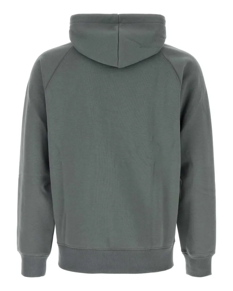 Carhartt WIP Men Air Force Blue Cotton Blend Hooded Chase Sweat Cozybluegold Exterior: Polyester Felpe Blue