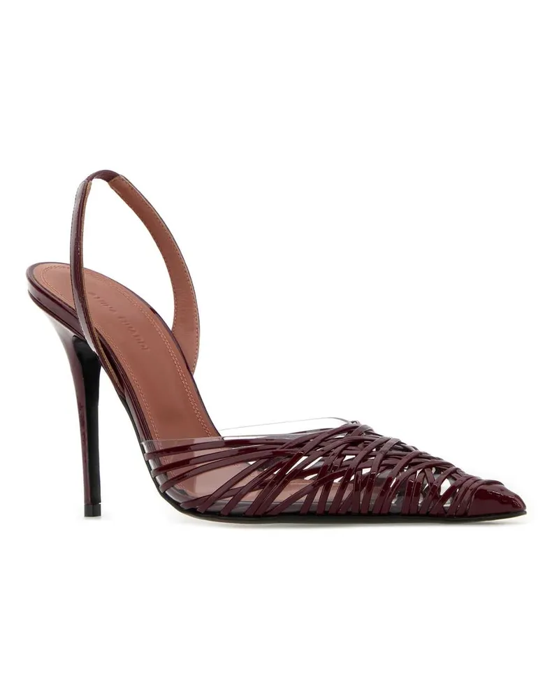 Amina Muaddi Lorisling Win05msmhe Wine105mmsmheel Scarpe Con Tacco High Heel Shoes Wine