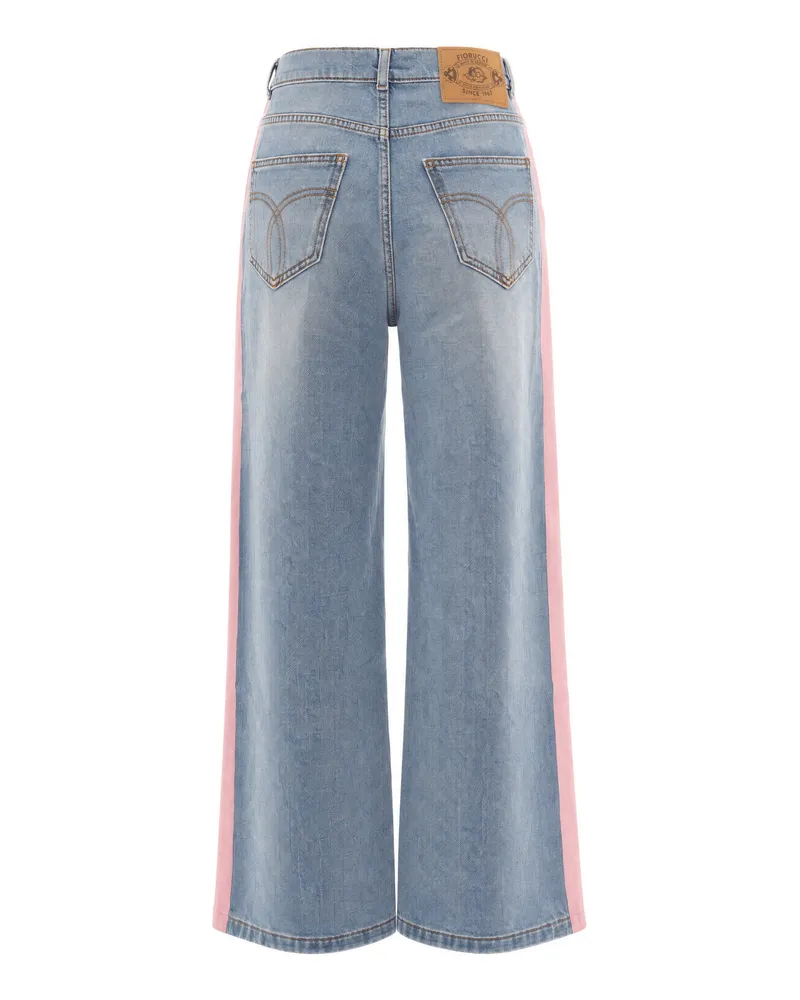 Fiorucci Baggy Cotton Jeans — Blue Blue