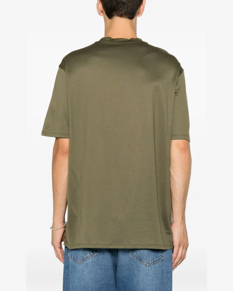 Emporio Armani Logo Print T-Shirt — Olive Green Olive
