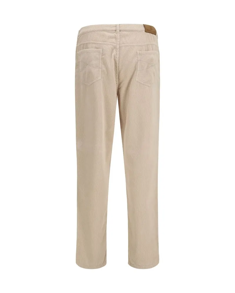 Brunello Cucinelli Cotton Corduroy Chinos — Beige Beige