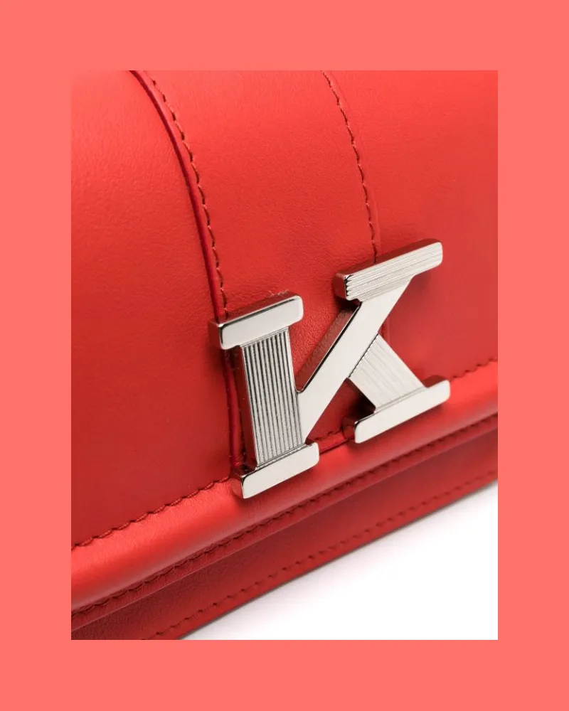 Kiton Women's Logo-Plaque Leather Mini Bag Ss23 W Red