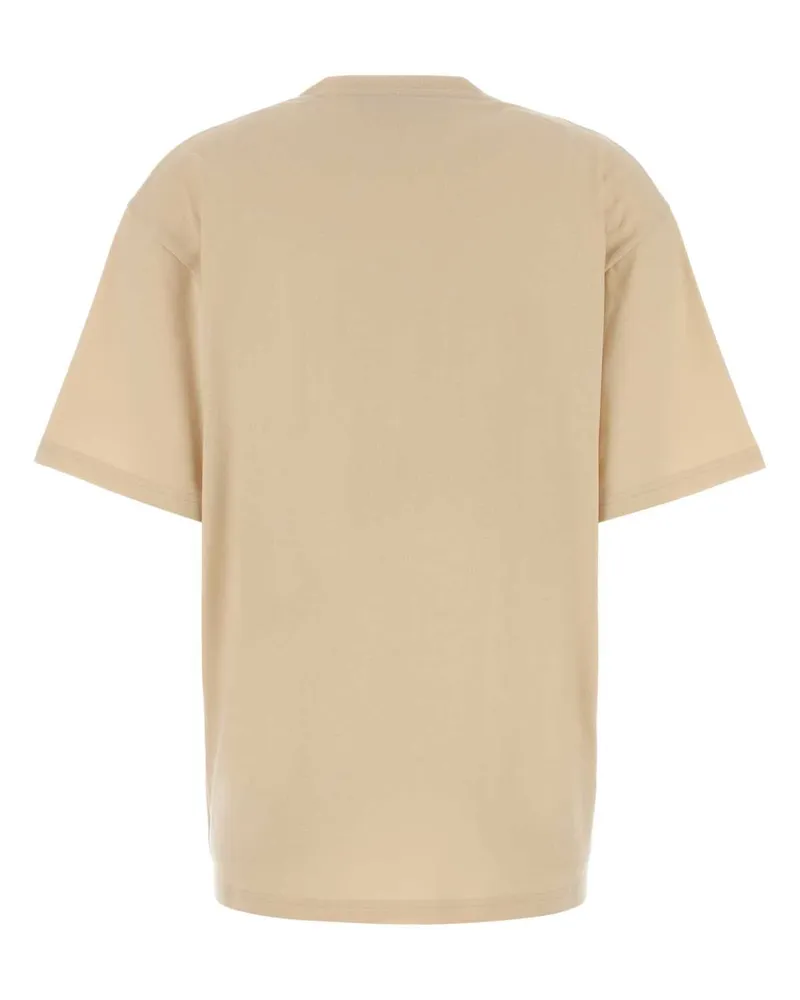Valentino Garavani Women's Beige Cotton T-Shirt Betulla Beige