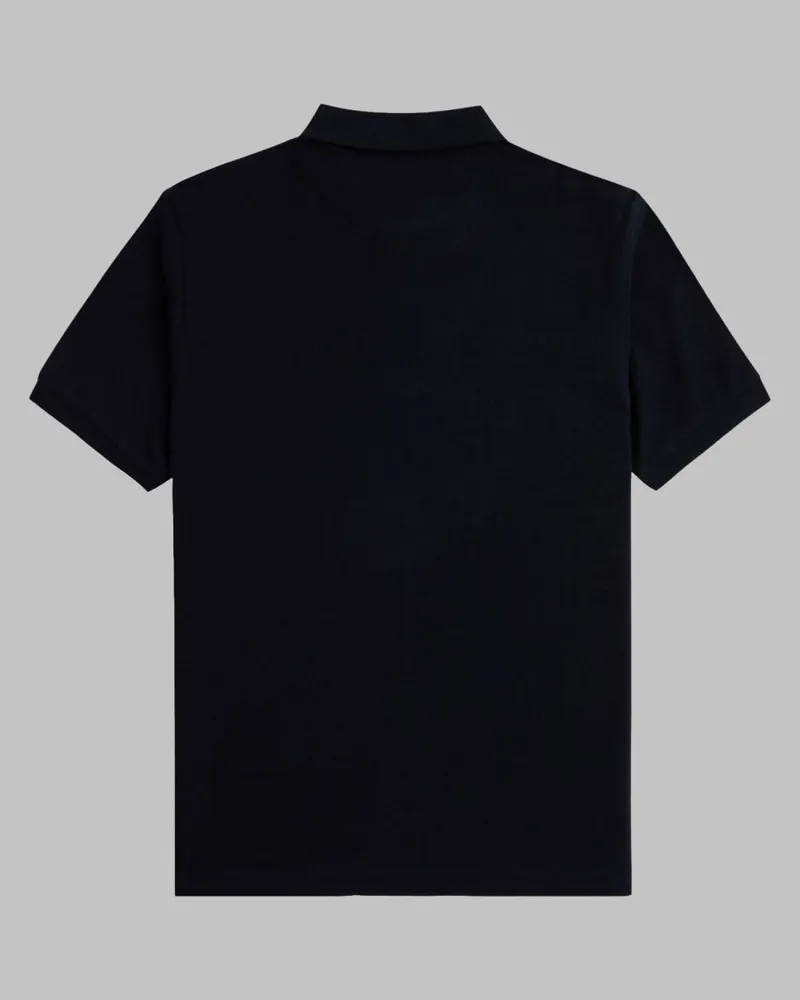 Fred Perry Logo-Embroidered Cotton Polo — Black Black