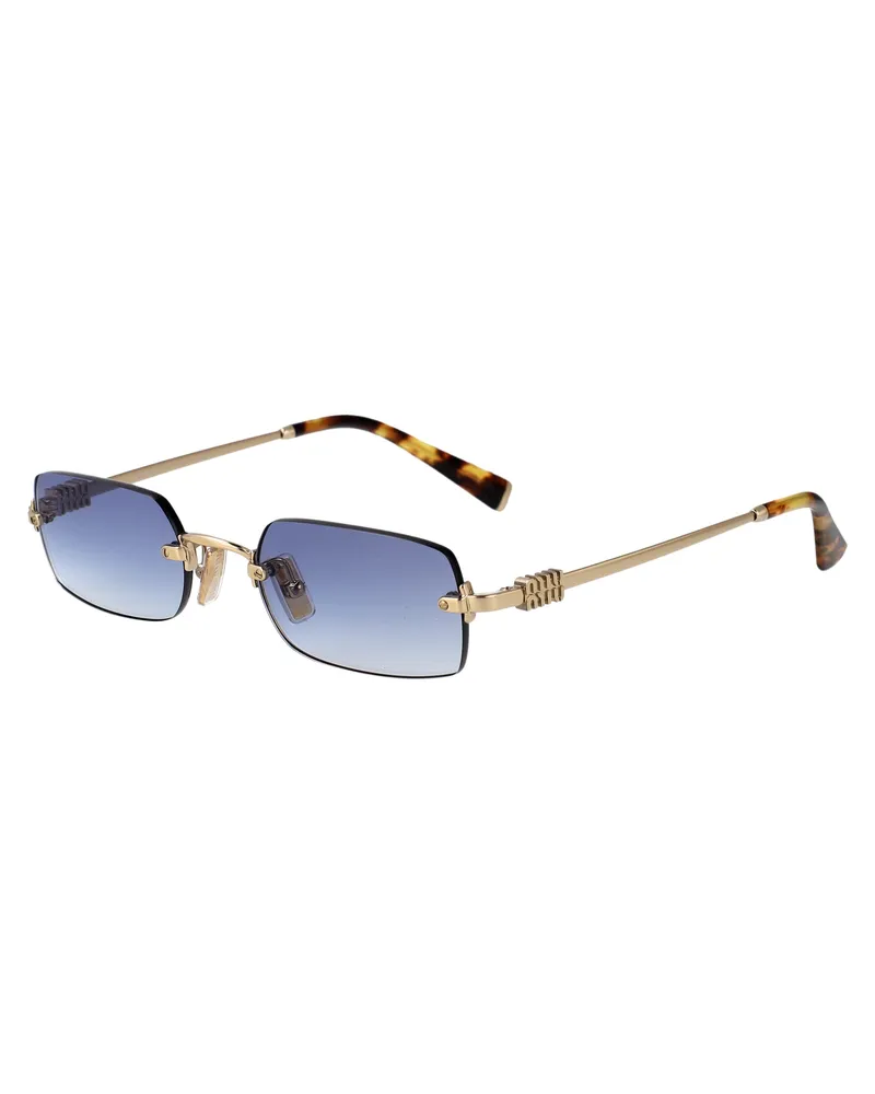 Miu Miu Women's Sunglasses 0mu B50s Pale Gold Metal Gold
