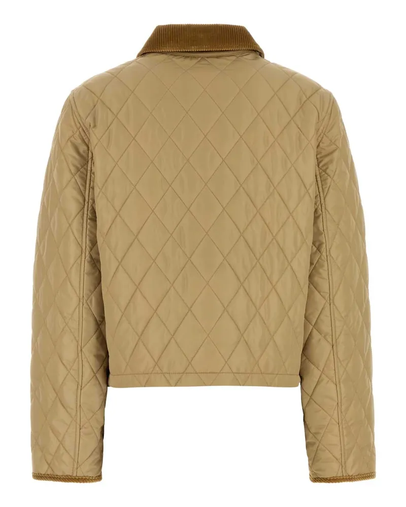 Burberry Quilted Nylon Jacket — Beige Beige