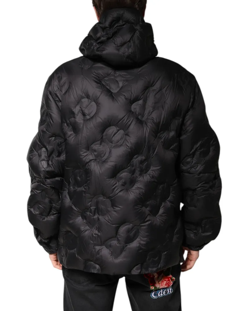 Dolce & Gabbana Quilted Nylon Parka Jacket — Black Black