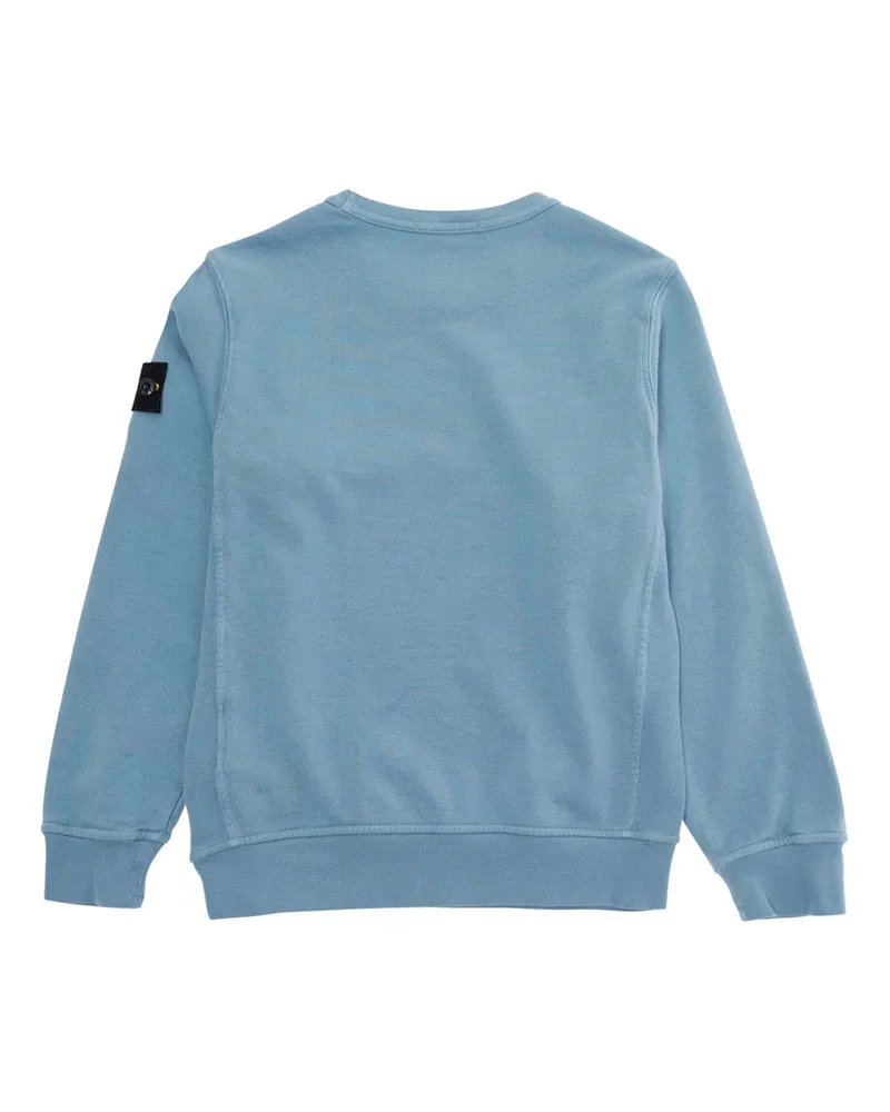 Stone Island Crewneck Cotton Sweatshirt — Blue Blue