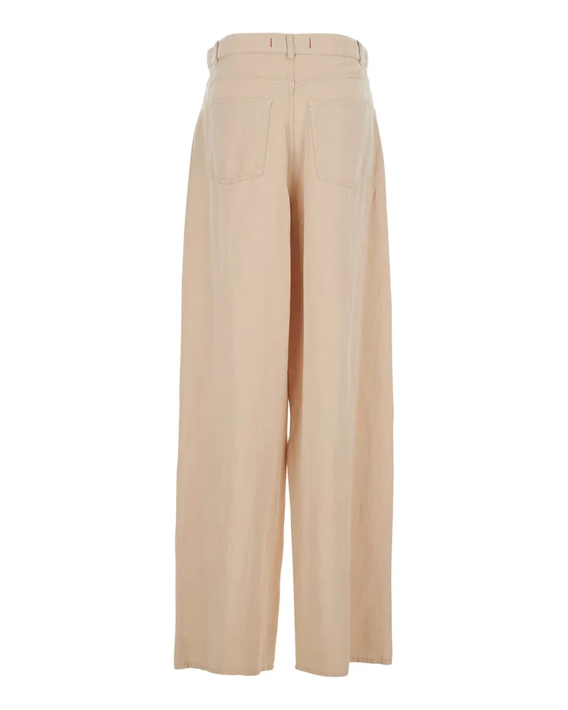 Jucca Women's Trousers Tencel Beige Beige