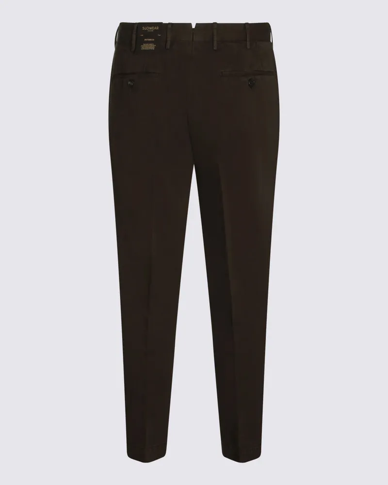 Incotex Men's Trousers Brown _100 % Co Brown