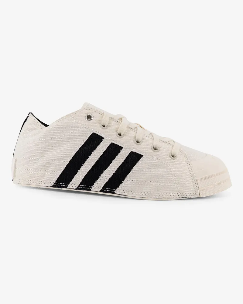 adidas Men's Canvas Sneakers White Canvas-Rubber Trainers Canvas/rubber White