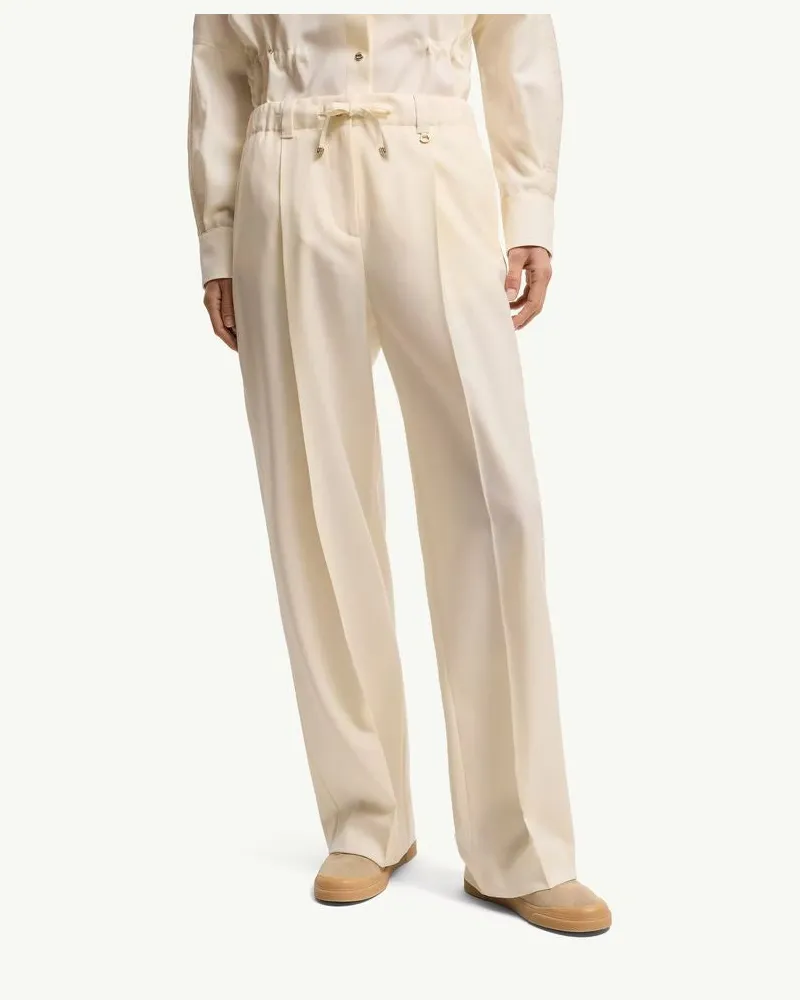 Moncler H26 Trousers — Ecru Ecru