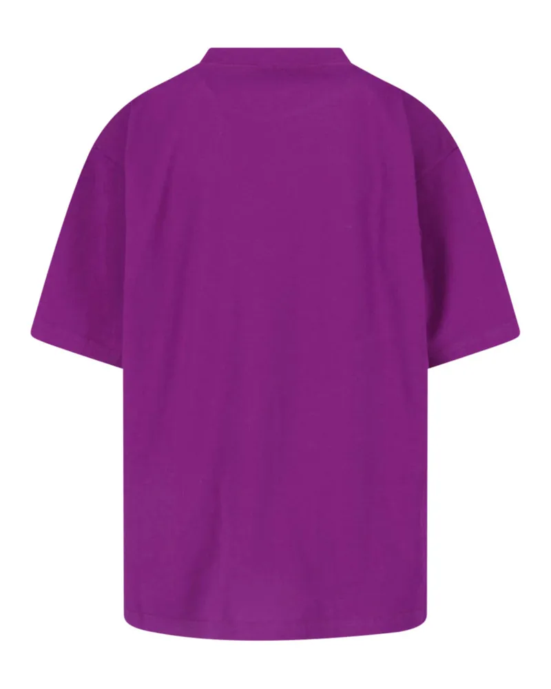 Balenciaga Women's T-Shirts And Polos Violet Cotton Purple