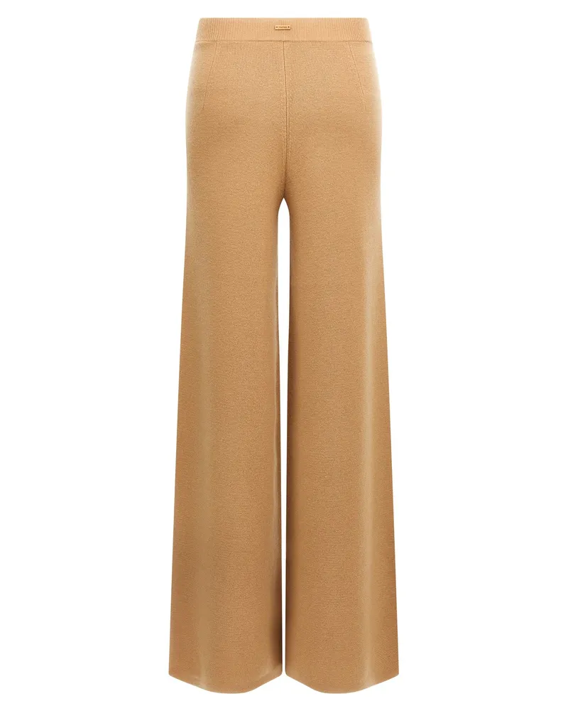 Max Mara Women Brown Wool Casual Pants Brown