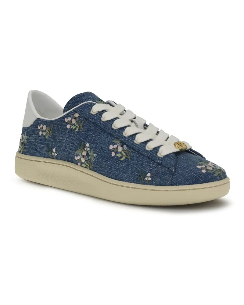 Valentino Garavani Women's Royco Sneakers Denim-Multicolor-Bianco-Green Briar-Papy Upper: Fabric; Sole: Rubber Denim-multicolor/bianco/green Briar/papy Navy