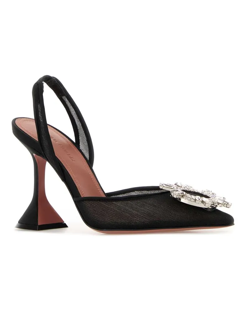 Amina Muaddi Begummeshsling95 Black Scarpe Con Tacco High Heel Shoes Black