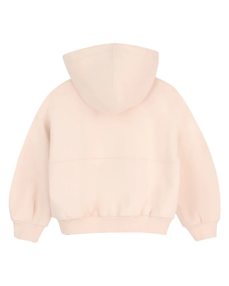 Chloé Oversized Hooded Cotton Sweatshirt — Pink Pink