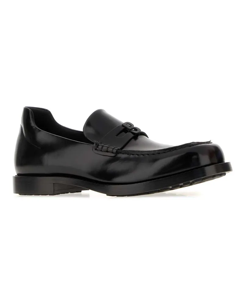 Balenciaga Lug-Sole Moccasin Loafer — Black Black