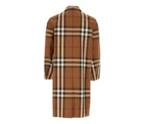 Men's Trench Coat Brown Cotton