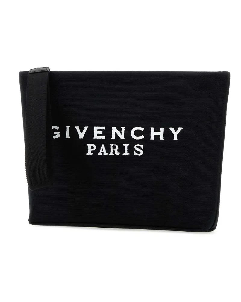 Givenchy Women's Black Canvas Pouch Beauty Case Black