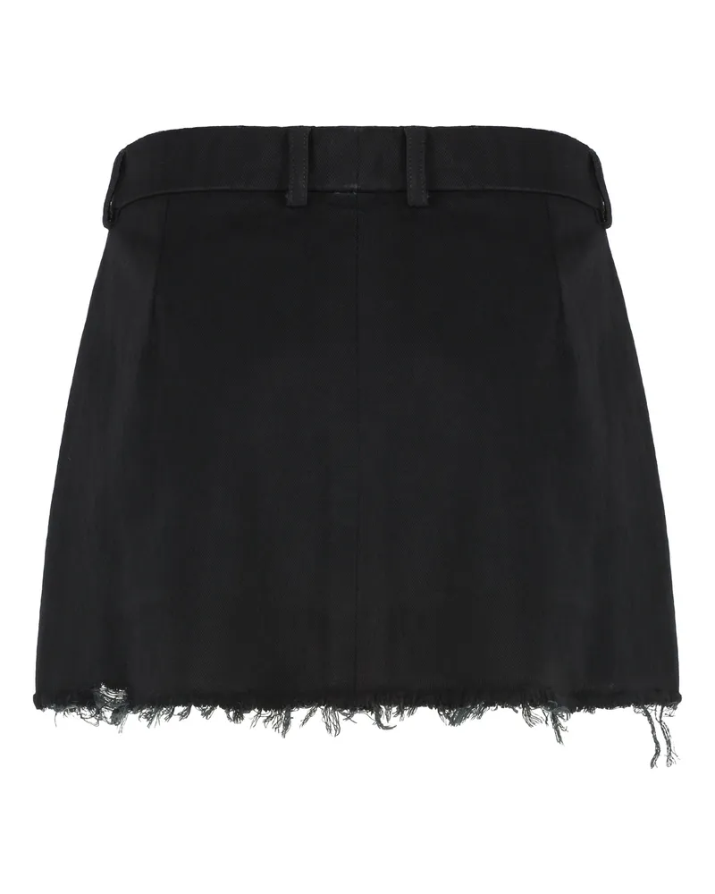 Balenciaga Women's Wool Mini Skirt Black Black