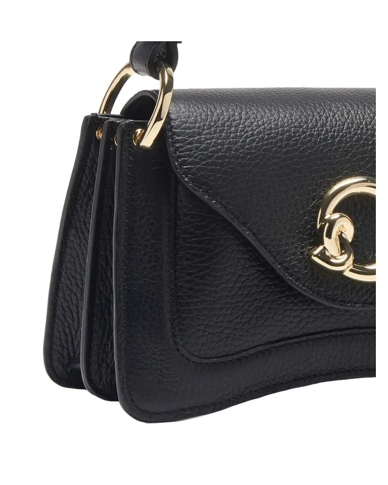 Coccinelle Women's Handbag Black Grained Leather Bags - Handbags / Top-handle-bags Black