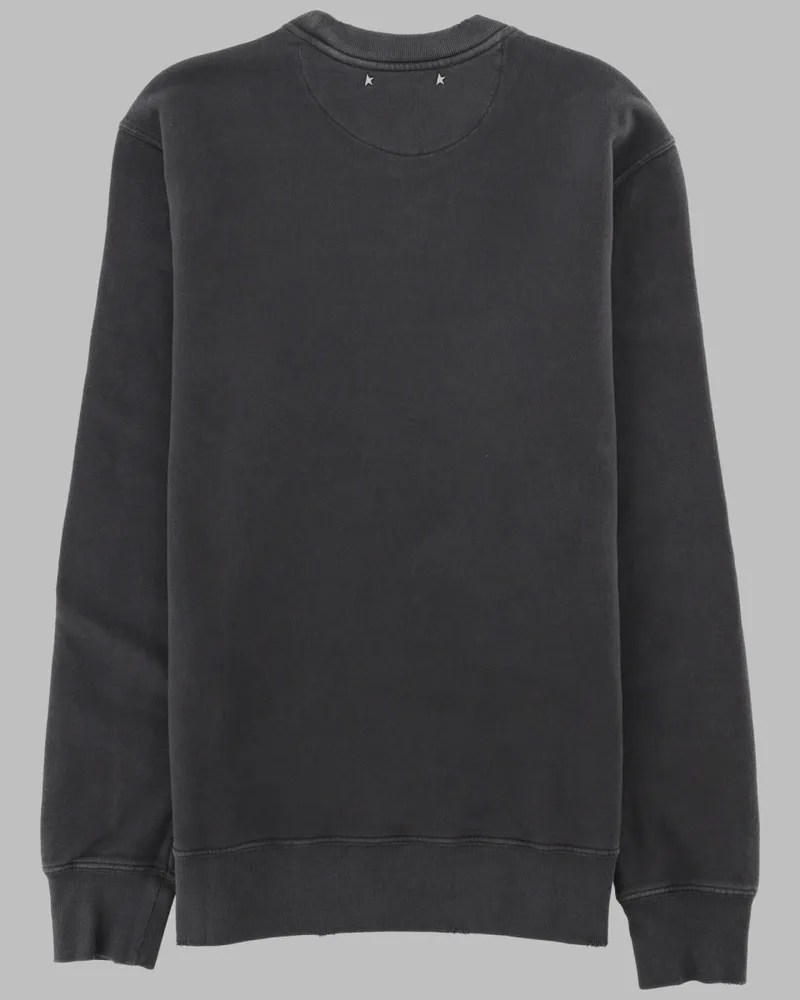 Golden Goose Cotton Regular Fit Sweatshirt — Charcoal Charcoal