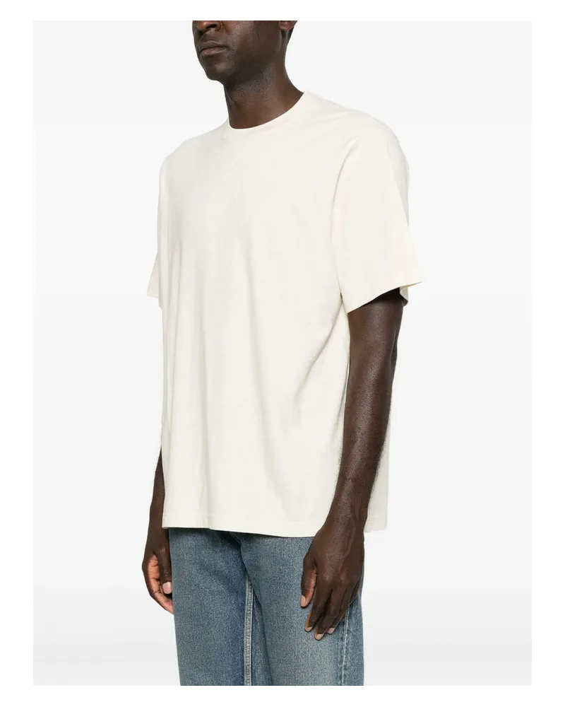 The Row Waffle Knit Cotton Sweater — Beige Beige