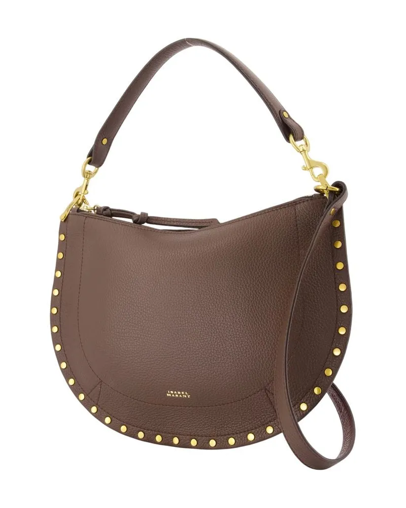 Isabel Marant Women's Oskan Shoulder Bag Brown Cowhide Brown
