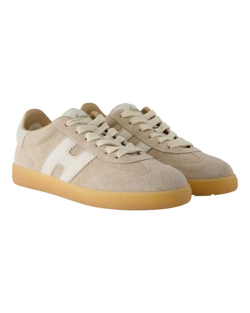 Hogan Women's Cool Sneakers -  Leather Multicolor Beige Goatskin Shoes Beige