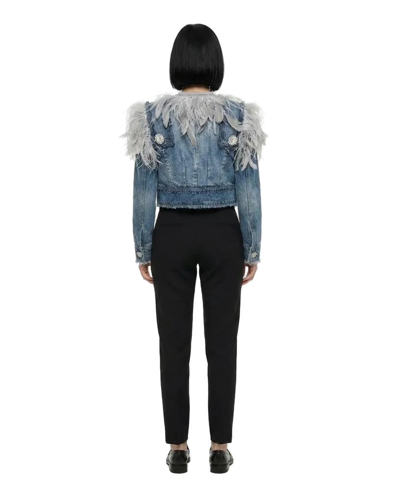 Dolce & Gabbana Women's Blue Cotton Denim Jacket Clothing Blue