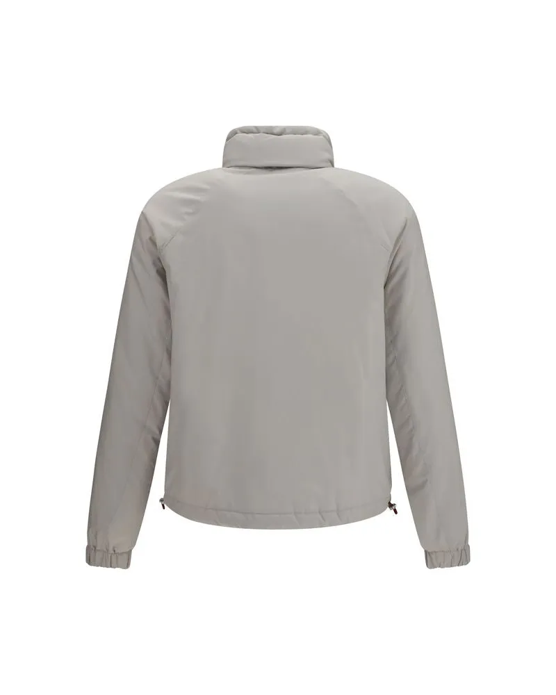 Brunello Cucinelli Men's Gray Polyester Shell Jacket Clothing Gray