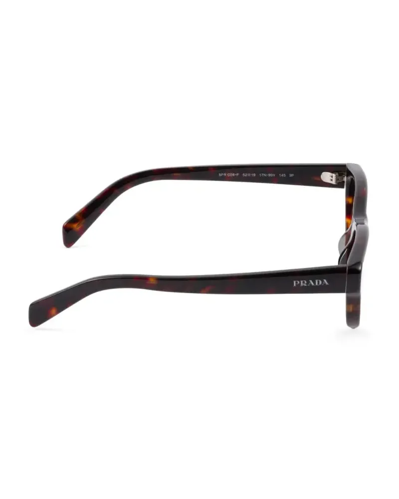 Prada SPRC08C050F17N Tortoiseshell Cat-Eye Sunglasses — Brown Brown