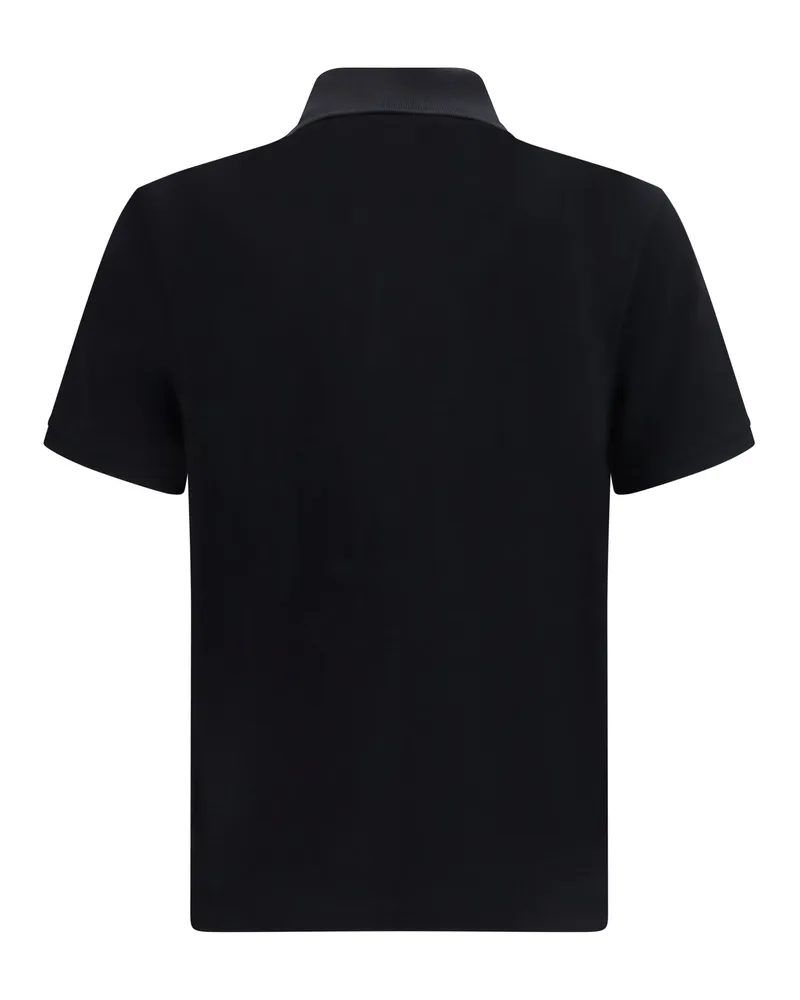 Moose Knuckles Men's Everett Polo Black Cotton Shirts T-shirts And Polos Black