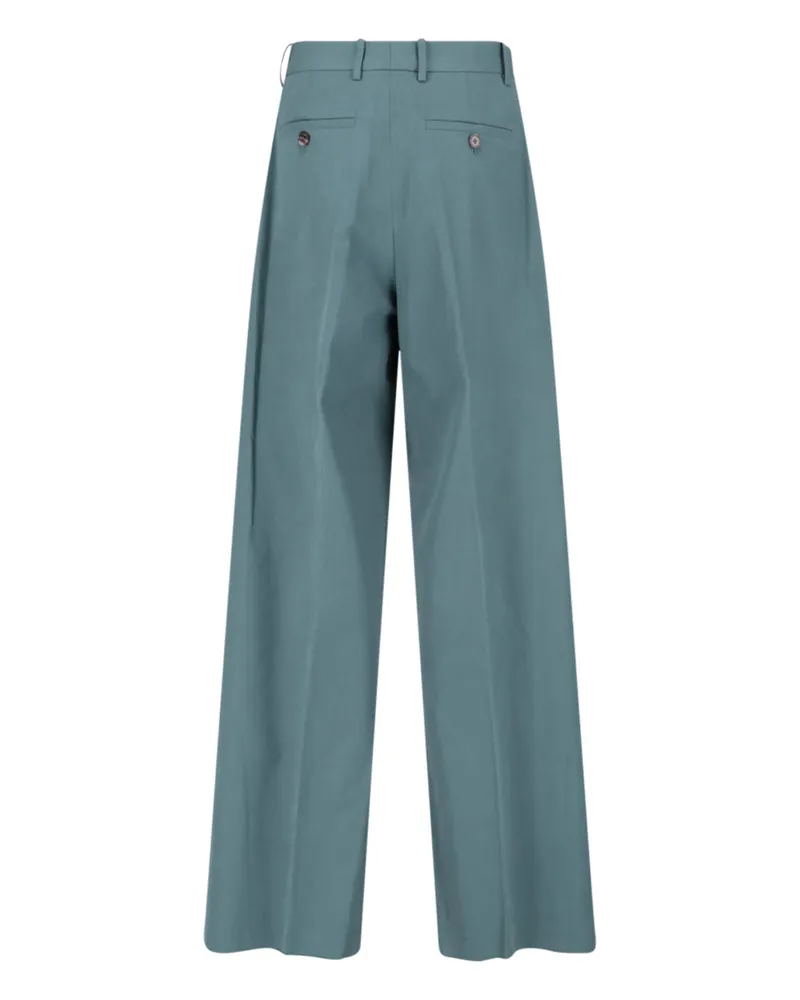 Jil Sander Men's Trousers Blue Cotton Blue