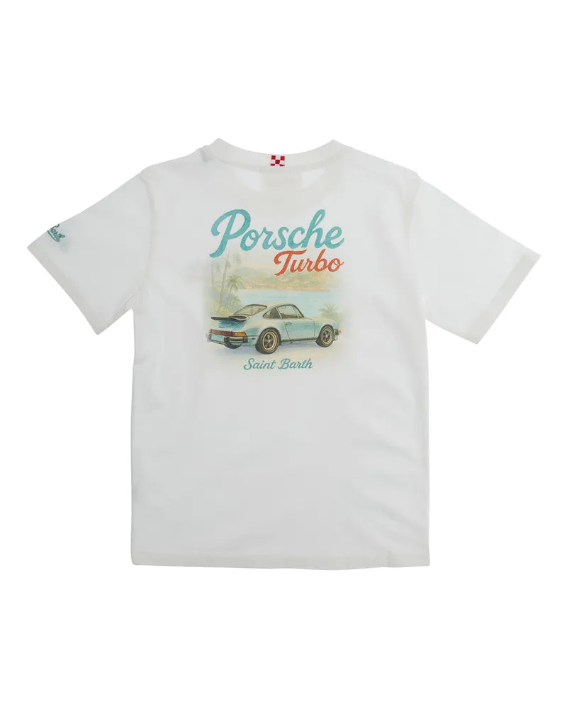 MC2 Saint Barth Logo-Printed Cotton T-Shirt — White White