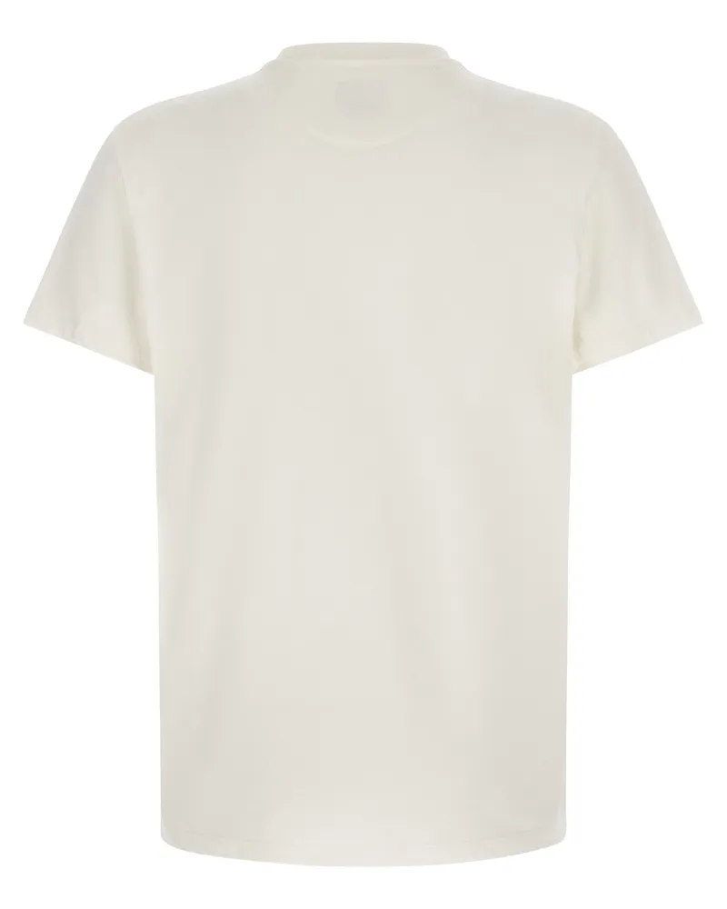 Fendi Logo-Embroidered T-Shirt — White White
