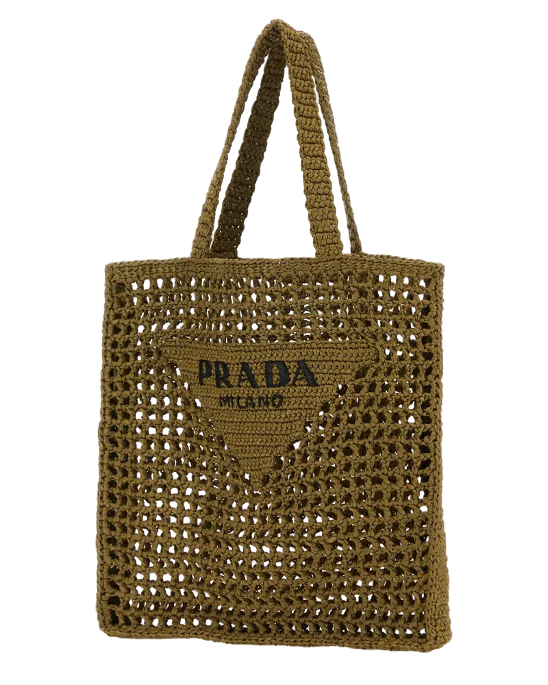 Prada Fabric Tote Bag — Khaki Khaki