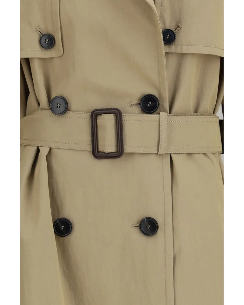 Max Mara Trench Coat — Beige Beige
