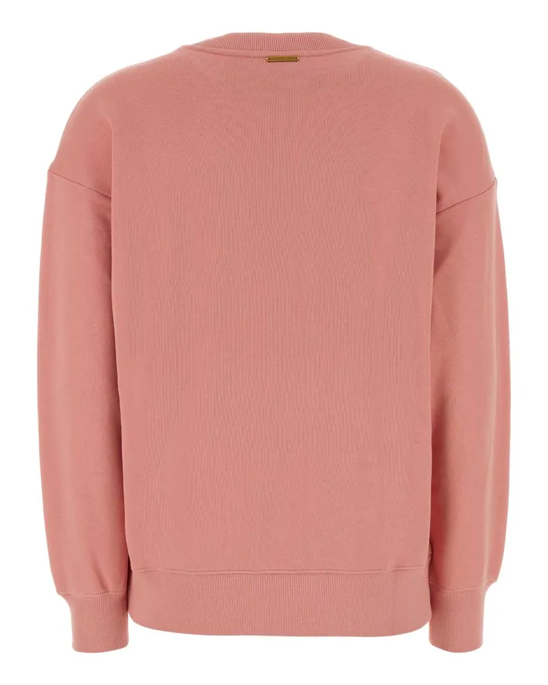 Michael Kors Women's Pink Cotton Sweatshirt Primrose Exterior: Maglie Sweater Pink