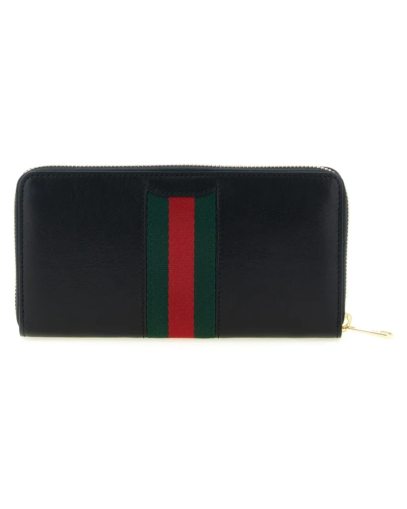 Gucci Women's Black Calfskin Cardholder Accessory Black