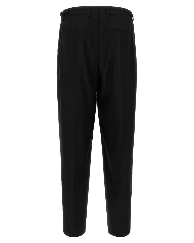 Dolce & Gabbana Double-Pinch Virgin Wool Trousers — Black Black