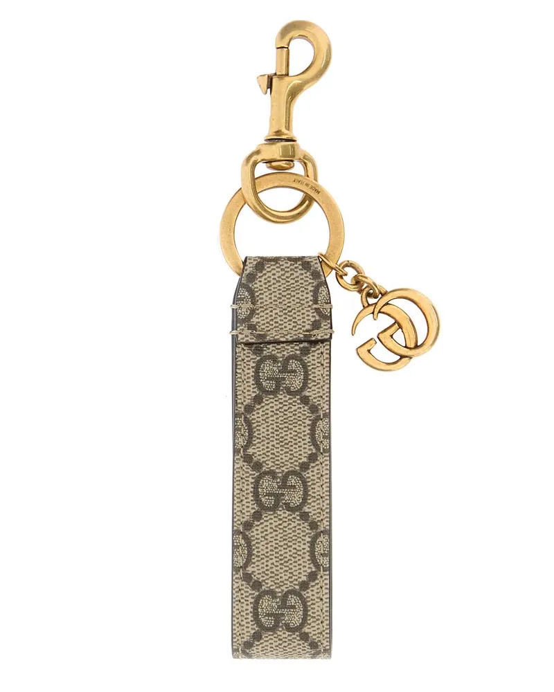 Gucci Chain Key Case — Beige Beige